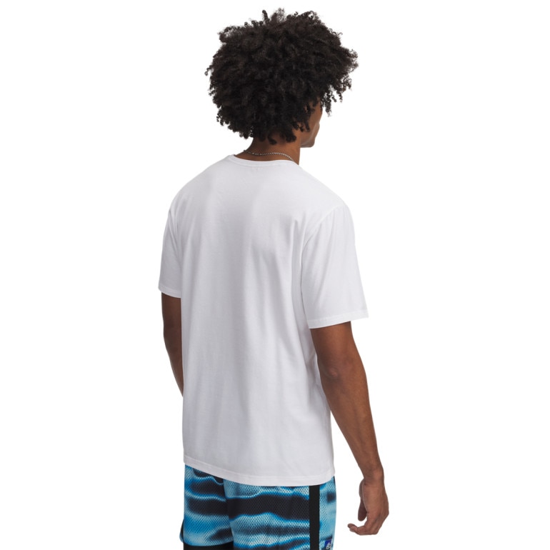 Męska koszulka do koszykówki Under Armour Curry Playable Tee 1 - biała