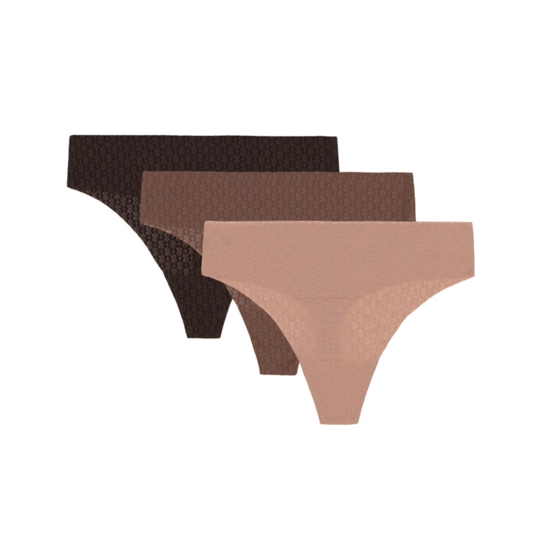 Damska bielizna treningowa (3-pack) Under Armour UA PURE STRETCH MESH THONG 3pk - multikolor
