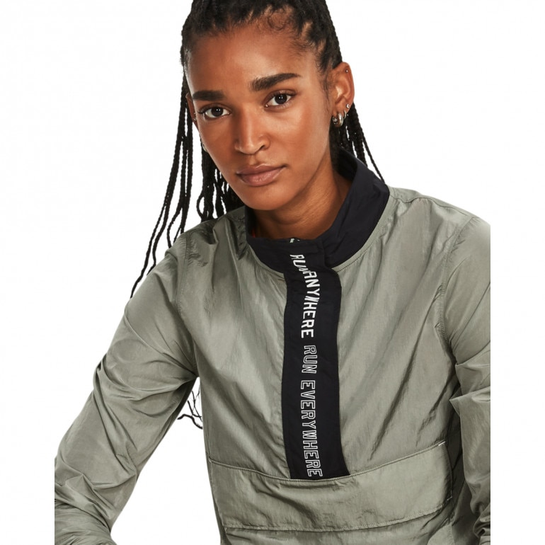 Damska bluza do biegania Under Armour UA Run Everywhere Layer - oliwkowa