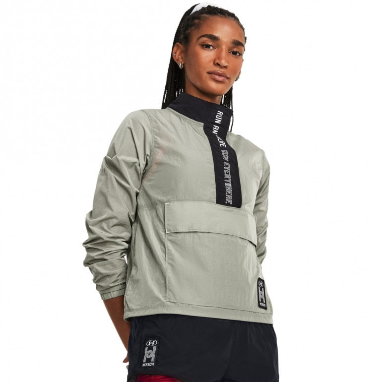 Damska bluza do biegania Under Armour UA Run Everywhere Layer - oliwkowa