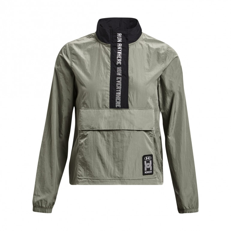 Damska bluza do biegania Under Armour UA Run Everywhere Layer - oliwkowa