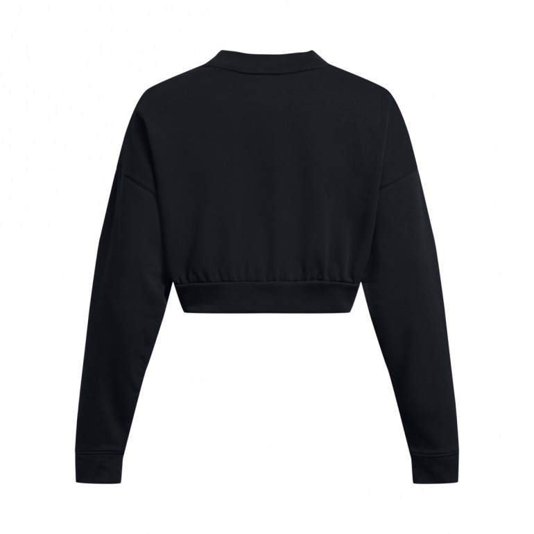 Damska bluza dresowa nierozpinana bez kaptura Under Armour UA Rival Terry OS Crop Crw - czarna