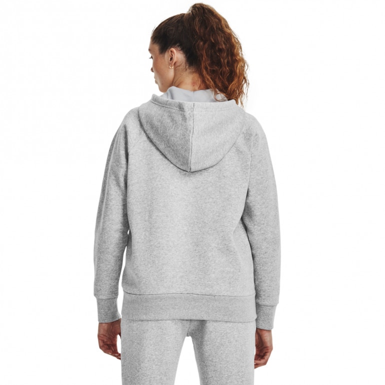 Damska bluza dresowa rozpinana z kapturem Under Armour UA Rival Fleece FZ Hoodie - szara