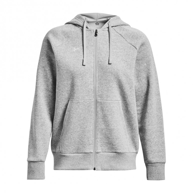 Damska bluza dresowa rozpinana z kapturem Under Armour UA Rival Fleece FZ Hoodie - szara