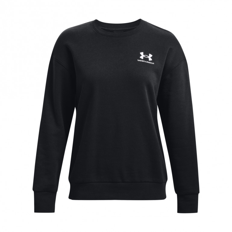 Damska bluza dresowa Under Armour Essential Fleece Crew - czarna