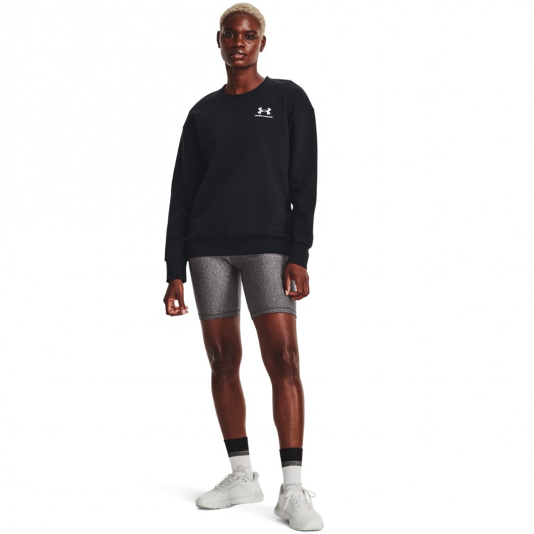 Damska bluza dresowa Under Armour Essential Fleece Crew - czarna