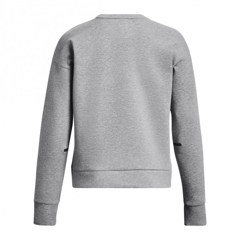 Damska bluza treningowa nierozpinana bez kaptura Under Armour Unstoppable Flc Crew - szara