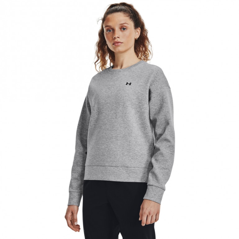 Damska bluza treningowa nierozpinana bez kaptura Under Armour Unstoppable Flc Crew - szara