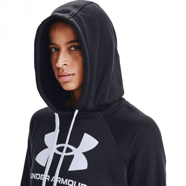 Damska bluza treningowa UNDER ARMOUR  Rival Fleece Logo Hoodie - czarna