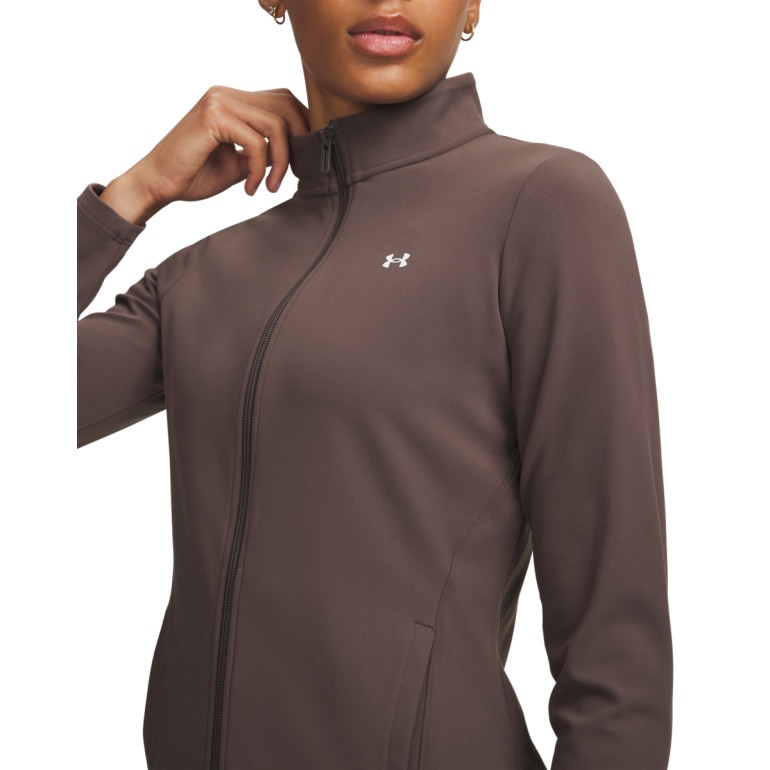 Damska bluza treningowa Under Armour Motion FZ - brązowa