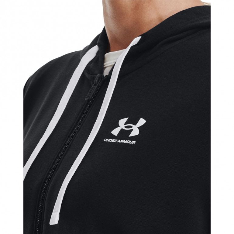 Damska bluza treningowa UNDER ARMOUR Rival Terry FZ Hoodie - czarna