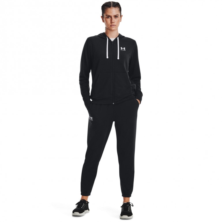 Damska bluza treningowa UNDER ARMOUR Rival Terry FZ Hoodie - czarna