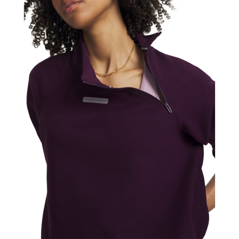 Damska bluza treningowa Under Armour UA Performance Fleece QZ - fioletowa