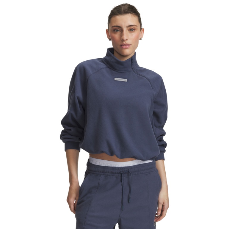 Damska bluza treningowa Under Armour UA Performance Fleece QZ - granatowa