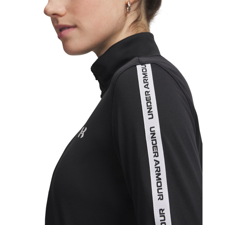 Damska bluza treningowa Under Armour UA Tech WM Tape Half Zip - czarna