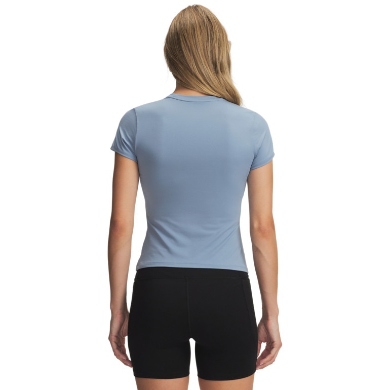 Damska koszulka treningowa Under Armour Motion Fitted SS - niebieska