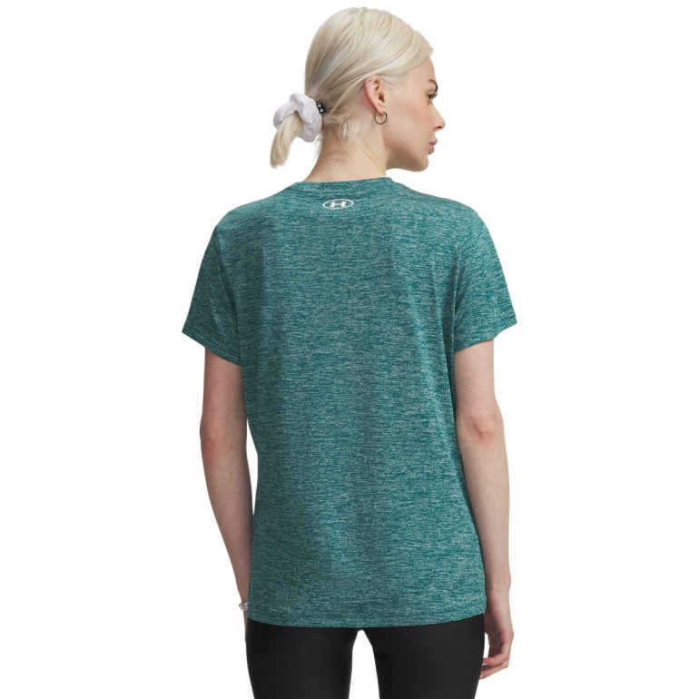 Damska koszulka treningowa Under Armour Tech SSC- Twist - zielona