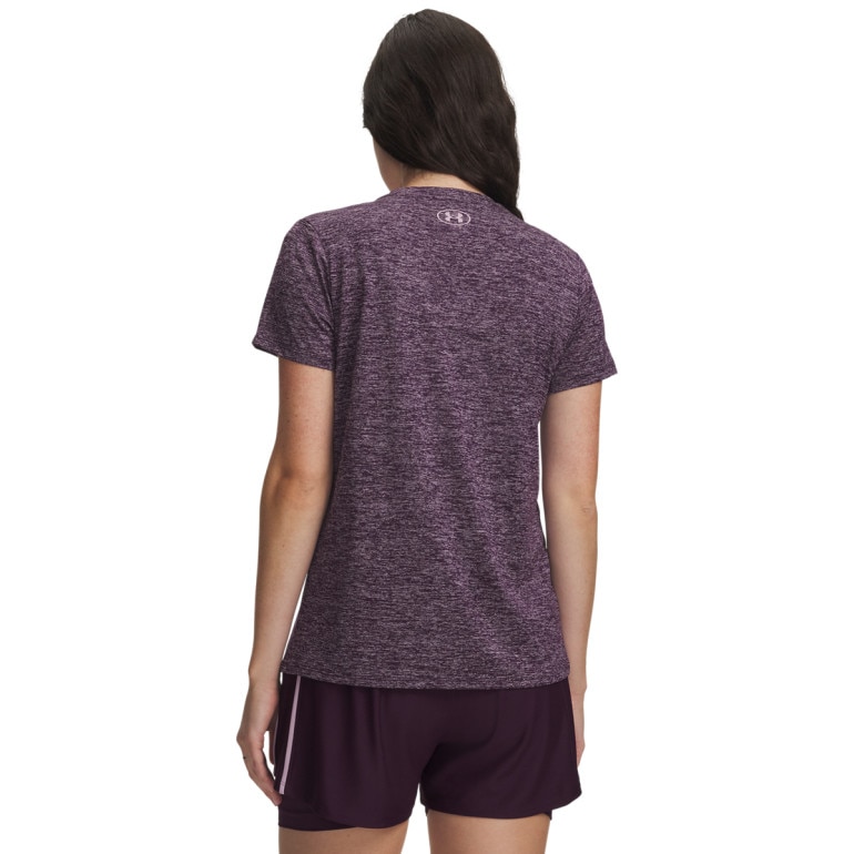 Damska koszulka treningowa Under Armour Tech SSV- Twist - fioletowa