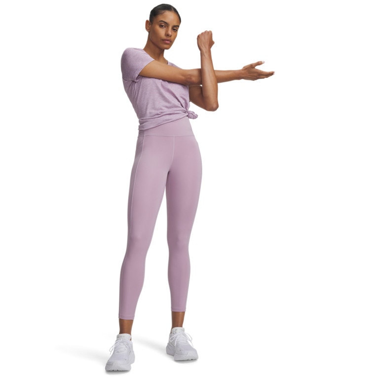 Damska koszulka treningowa Under Armour Tech SSV- Twist - różowa