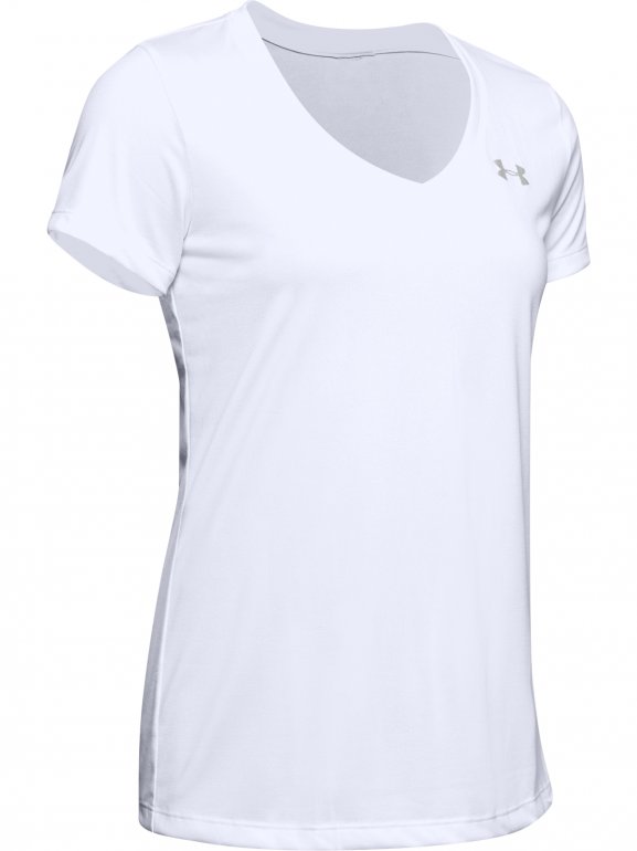 Damska koszulka treningowa UNDER ARMOUR Tech SSV - Solid - biała