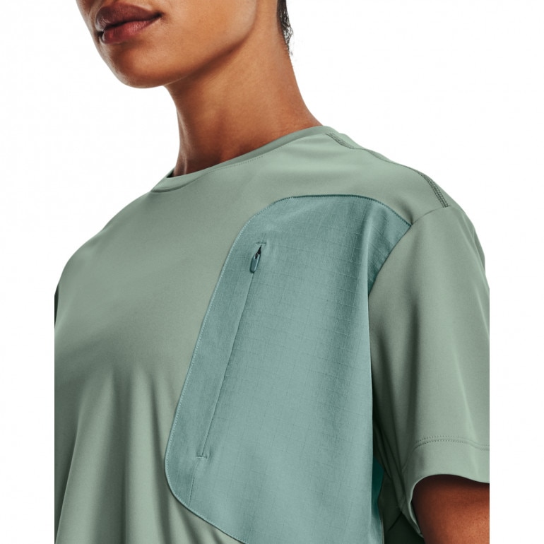 Damska koszulka treningowa Under Armour UA Terrain Short Sleeve - zielona