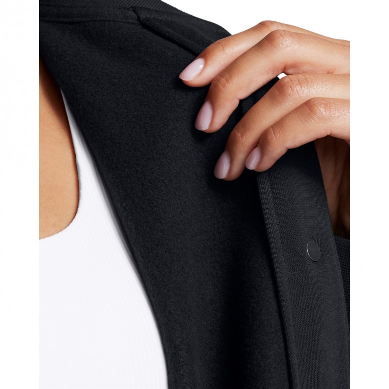 Damska kurtka przejściowa Under Armour UA Icon Flc Varsity Jkt - czarna