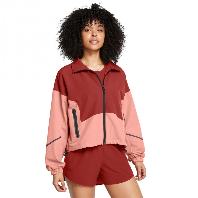 Damska kurtka treningowa Under Armour Unstoppable Jacket - czerwona