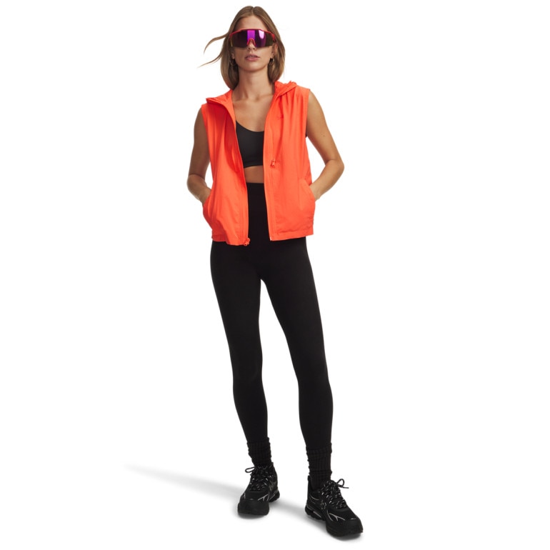 Damska kurtka wiatrówka 3w1 Under Armour UA Unstoppable Utility - pomarańczowa