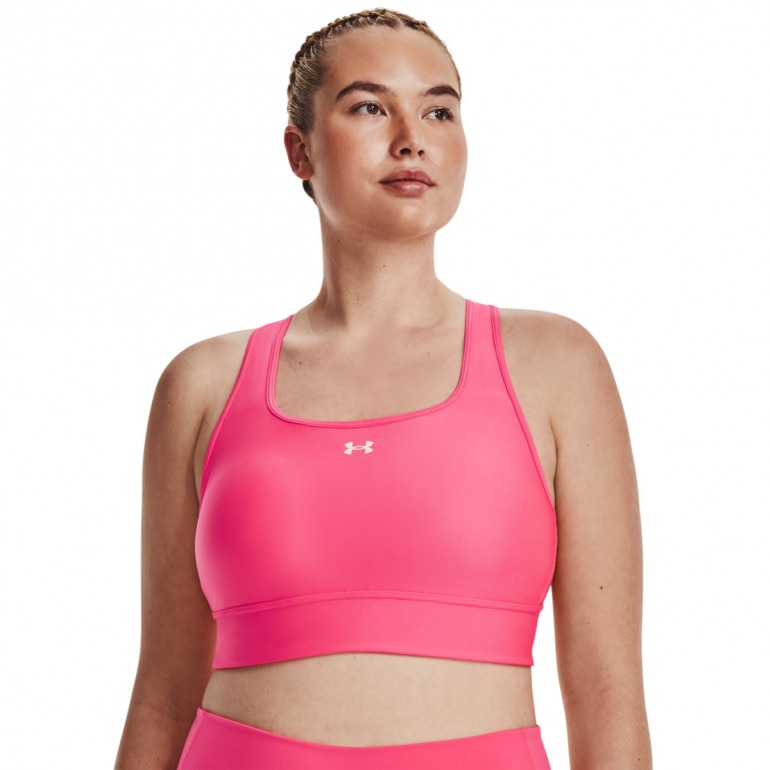 Biustonosz treningowy UNDER ARMOUR Crossback Longline - różowy