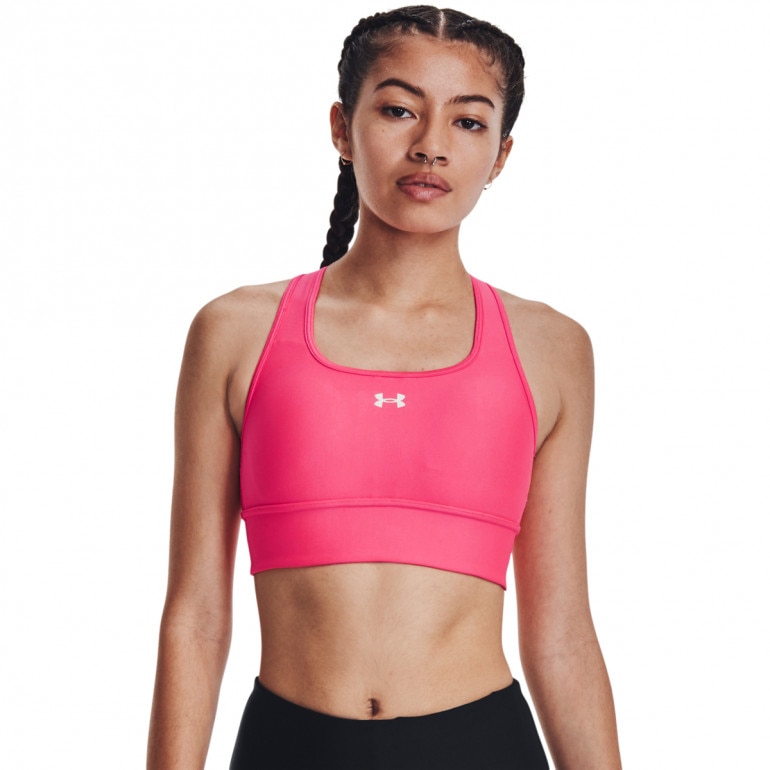 Biustonosz treningowy UNDER ARMOUR Crossback Longline - różowy