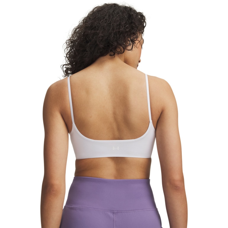 Damski biustonosz treningowy Under Armour Open Back Bralette - biały