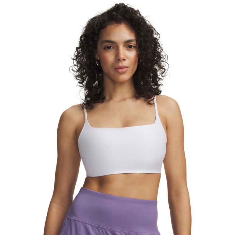 Damski biustonosz treningowy Under Armour Open Back Bralette - biały