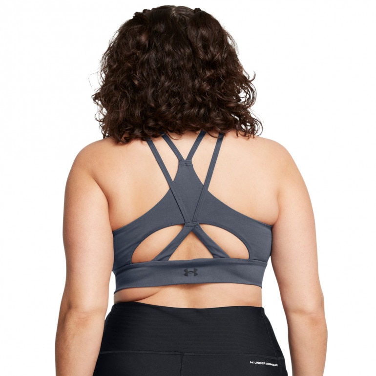 Damski biustonosz treningowy Under Armour Project Rock Let's Go Grind Sportlette - szary