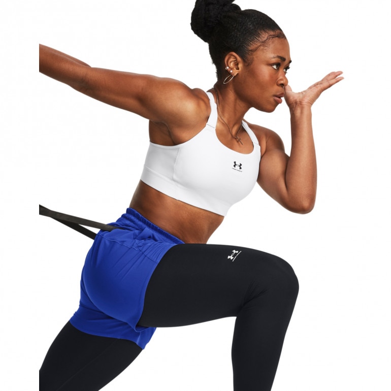 Biustonosz treningowy Under Armour UA HeatGear High - biały 