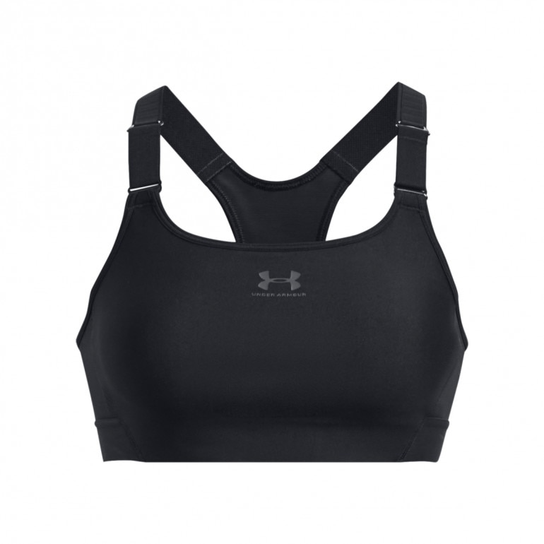 Biustonosz treningowy Under Armour UA HeatGear High - czarny