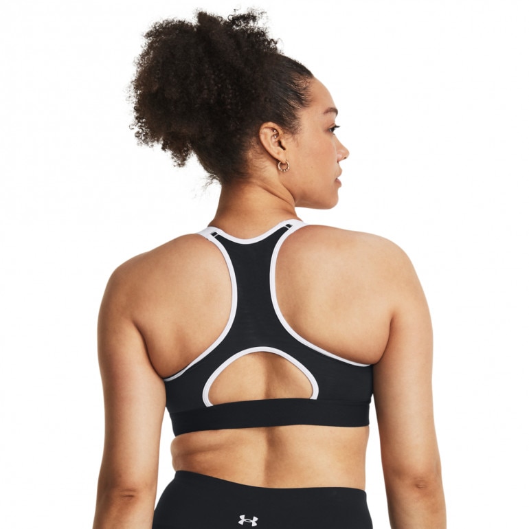 Biustonosz treningowy Under Armour UA HG Armour High Print - szary 