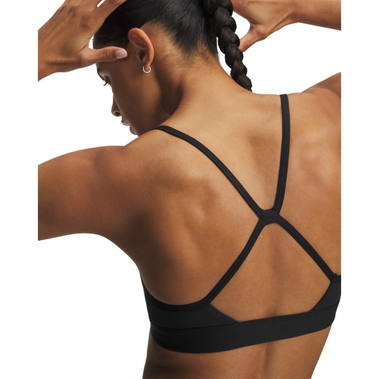 Damski biustonosz treningowy Under Armour UA Strappy Bralette - czarny
