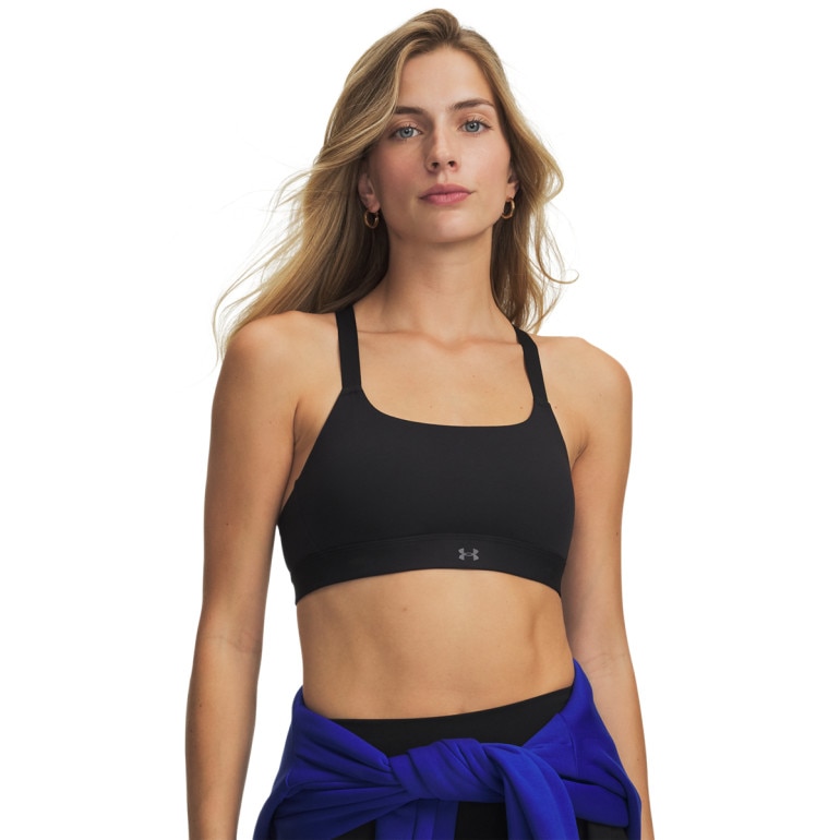 Damski biustonosz treningowy Under Armour UA Effortless Mid - czarny
