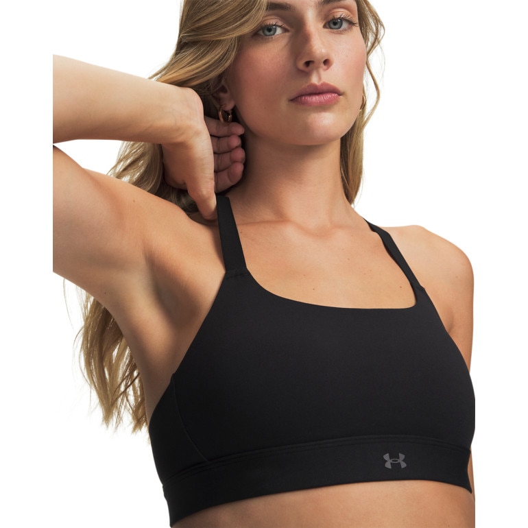 Damski biustonosz treningowy Under Armour UA Effortless Mid - czarny
