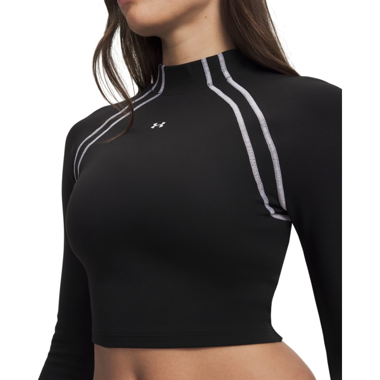 Damski longsleeve treningowy Under Armour Motion LS Mock - czarny