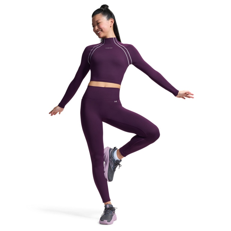 Damski longsleeve treningowy Under Armour Motion LS Mock - fioletowy