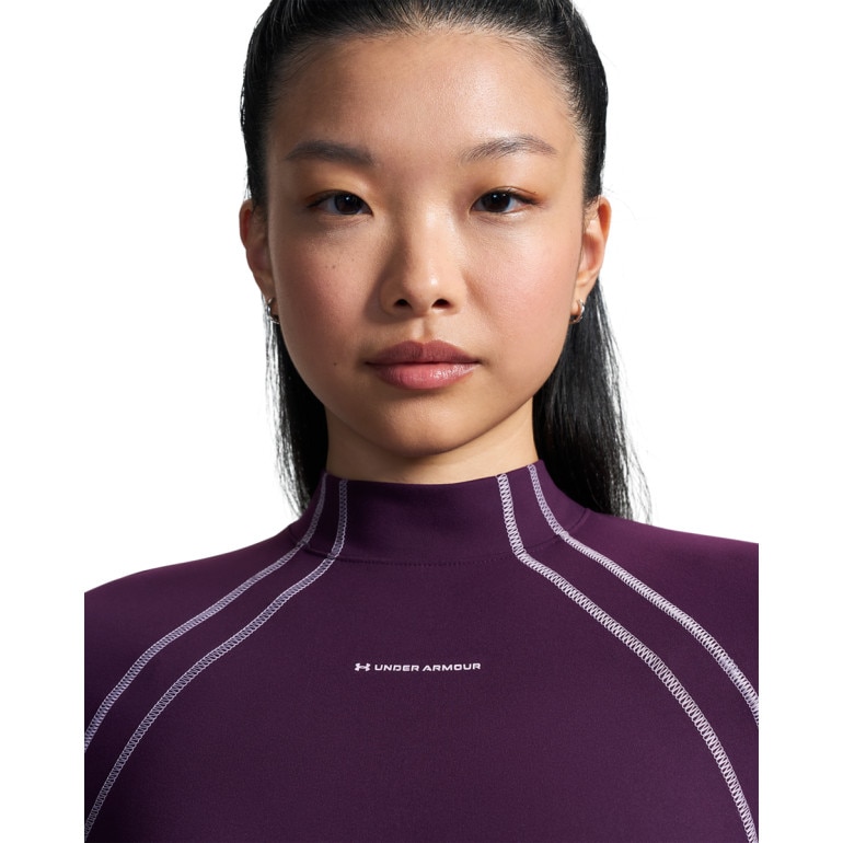 Damski longsleeve treningowy Under Armour Motion LS Mock - fioletowy