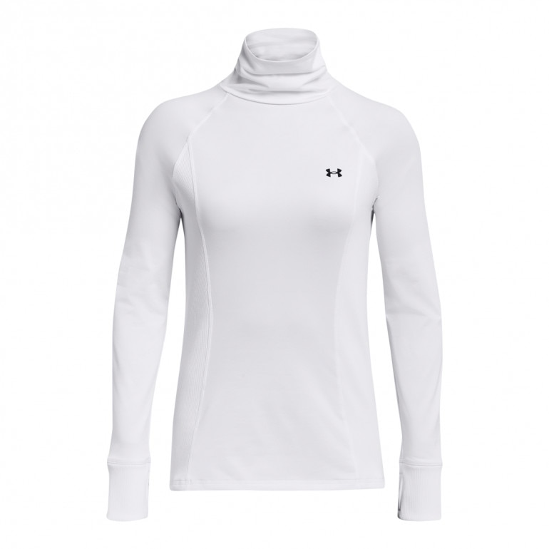 Damski longsleeve treningowy Under Armour UA Train CW Funnel Neck - biały