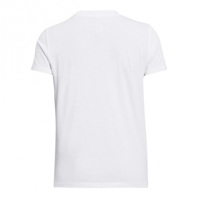 Damski t-shirt z nadrukiem Under Armour UA Rival Core SS - biały
