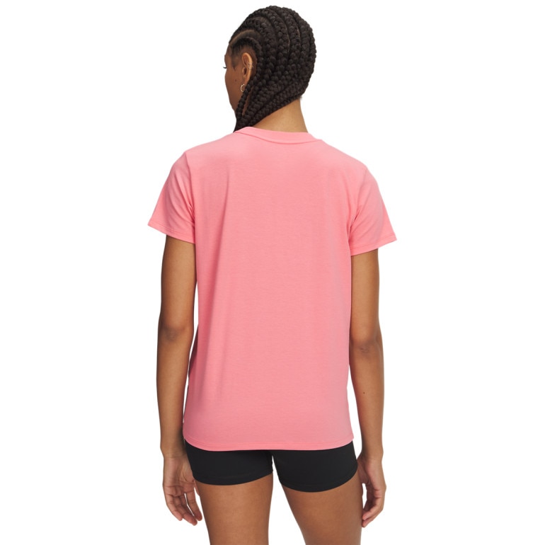 Damski t-shirt z nadrukiem Under Armour Campus Core SS - różowy