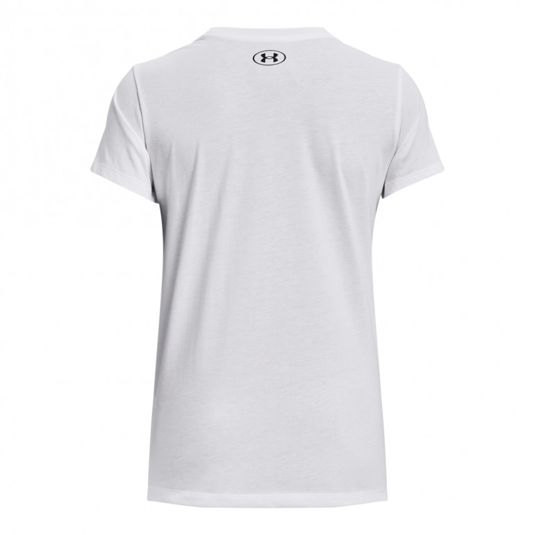 Damski t-shirt z nadrukiem Under Armour UA W Sportstyle LC SS - biały