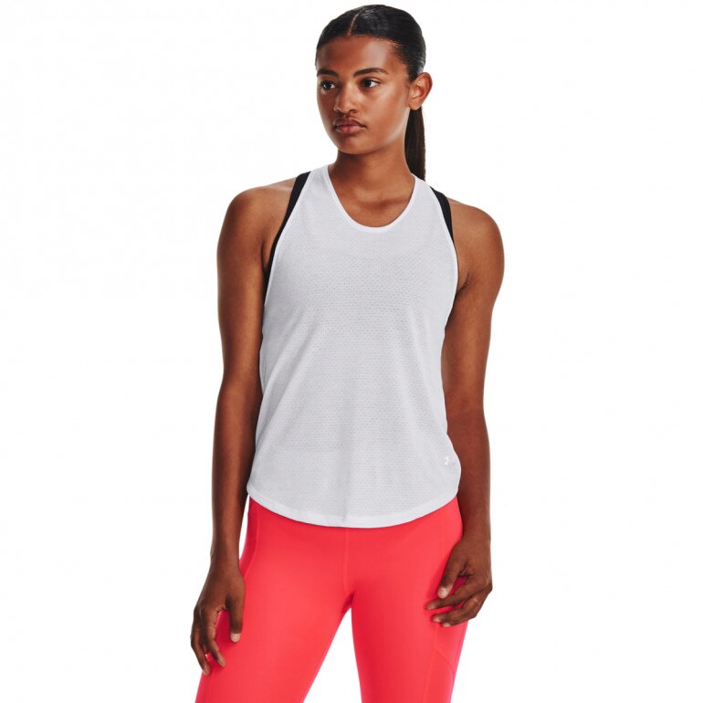 Damski top do biegania Under Armour UA Streaker Tank - biały