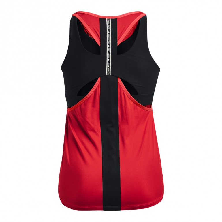 Damski top treningowy UNDER ARMOUR 2 in 1 Knockout Tank SP - czerwony