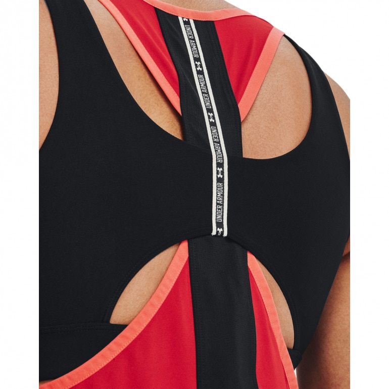Damski top treningowy UNDER ARMOUR 2 in 1 Knockout Tank SP - czerwony