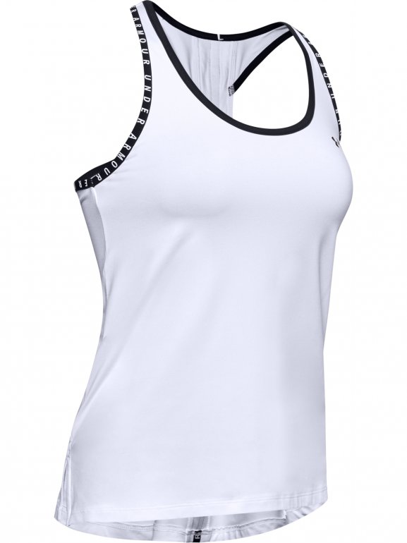 Damski top treningowy UNDER ARMOUR Knockout Tank - biały